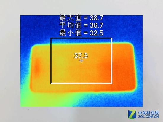联想Z5 Pro GT正面测试温度