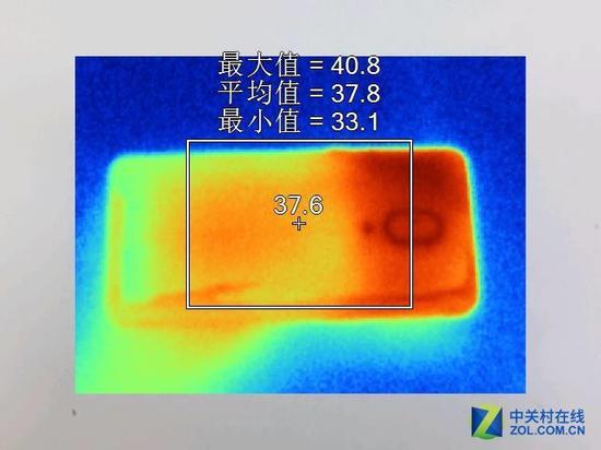 联想Z5 Pro GT背面测试温度