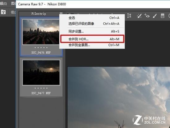 将两张不同曝光的照片进行后期合成,即可得到一张高动态范围的图片
