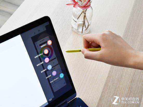 抽出S Pen之后会弹出经典的环形选项