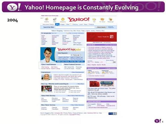 2002年的Yahoo!首页上一堆广告banner