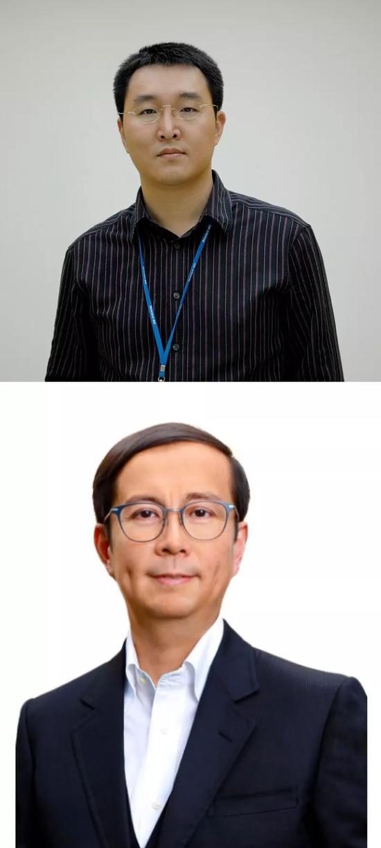 上-腾讯高级副总裁 马晓轶 下-阿里巴巴集团CEO 张勇