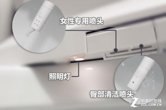 双喷头设计更卫生