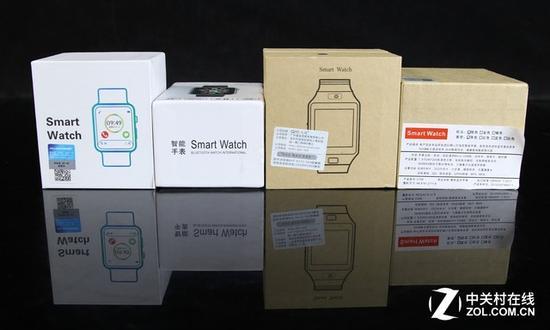 但4款包装盒上均没有4产品名称