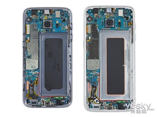 三星Galaxy S6 edge(左)与三星Galaxy S7 edge(右)