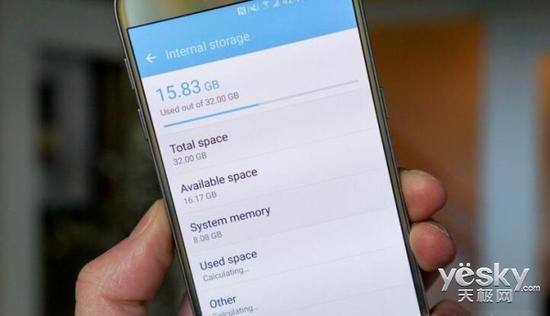 32GB版三星Galaxy S7物理存储空间仅有29GB左右