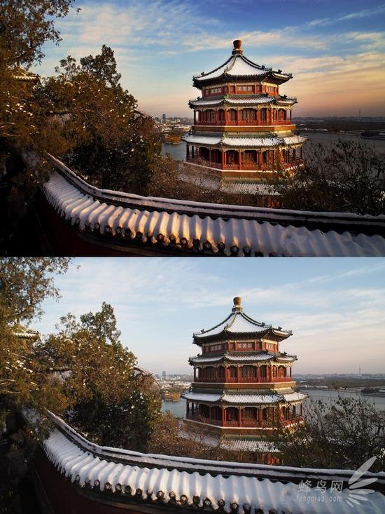 后期调整的前后对比