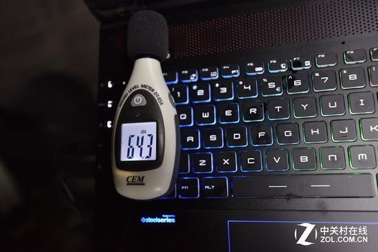 GT72S 强冷模式下噪音约为64.3分贝
