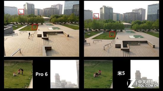 白天远景对比