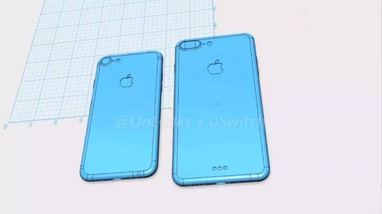 iPhone 7与iPhone 7 Plus谍照(图片源于网络)