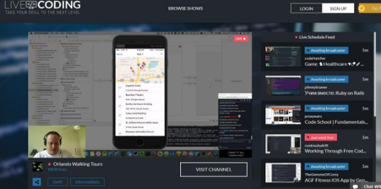 livecoding网站截图