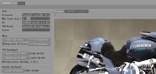 CINEBENCH R10测试数据