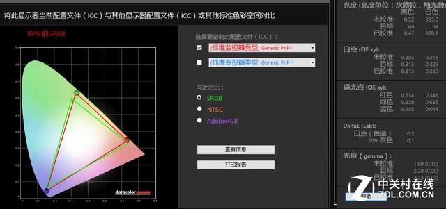 新Alienware 17配备的FHD显示屏色域表现为93%sRGB,数据仅供参考。