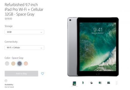 官翻版iPad Pro美国上架(图片引自cnbeta)