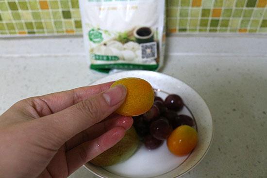 清洗过后的金桔