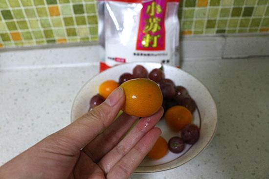 清洗过后的金桔