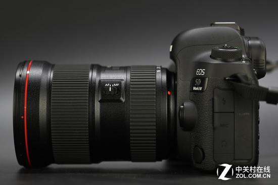 EF 16-35mm f/2.8L III USM镜头安装到EOS 5DS R机身上的效果,各位可以简单参考下镜头体积