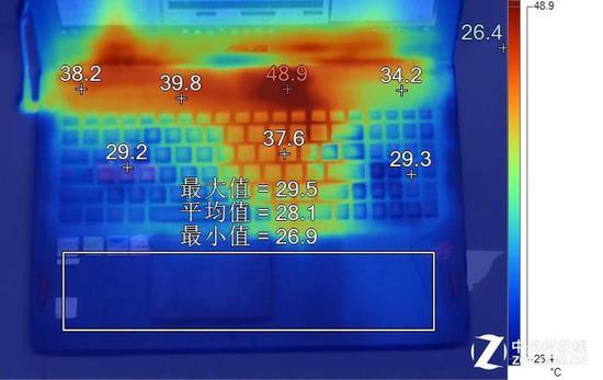 华硕S5 VM表面温度