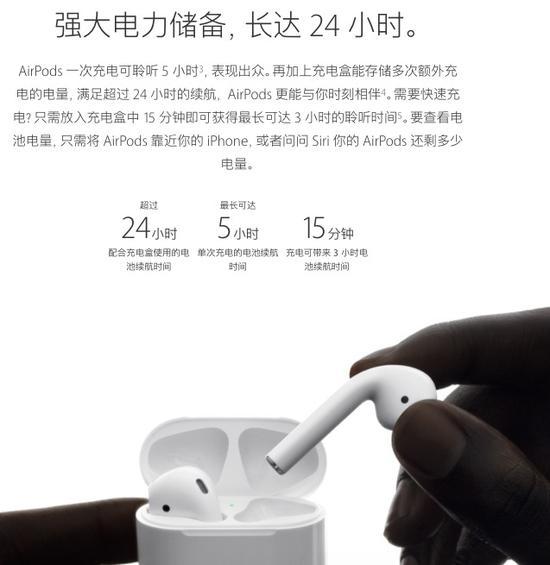 AirPods续航说明