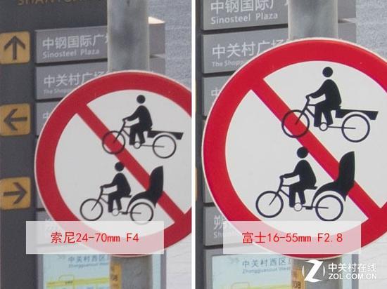 长焦端边缘画质放大对比
