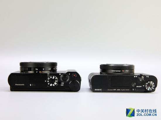 松下LX10与索尼RX100V厚度对比