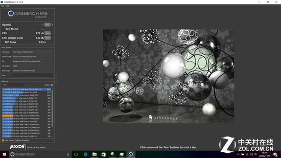 Cinebench R15 670CB