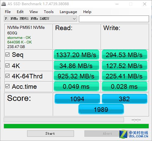 三星PM951 固态硬盘成绩可观