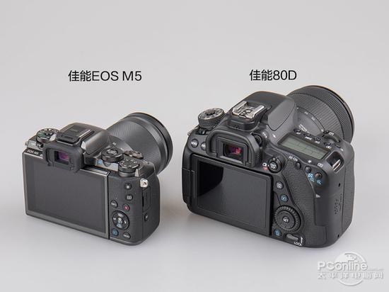 佳能EOS M5对比佳能80D