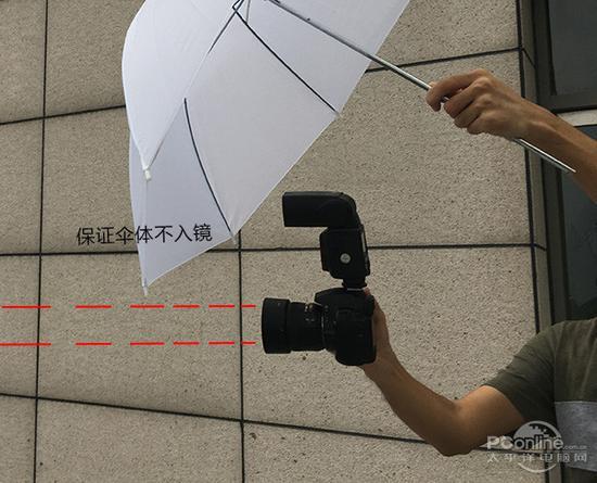 柔光伞分散光线的做法