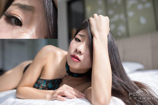 景深浅,自动对焦却对准了前面的头发,眼睛却虚焦了