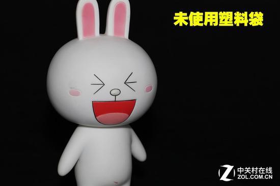 未使用塑料袋时候就是普通的颜色