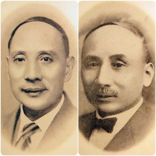 郭泉(左)与郭乐