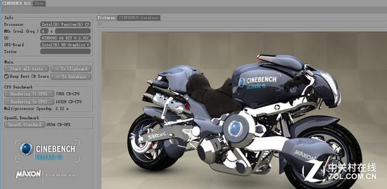 CINEBENCH R10测试结果