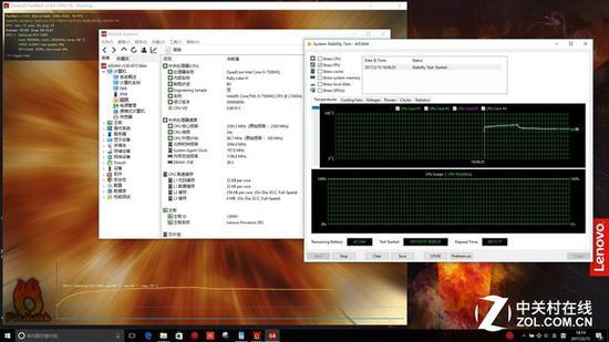 i5 7300HQ倍频24 温度66 GTX1050 70度 Y空间强冷关闭