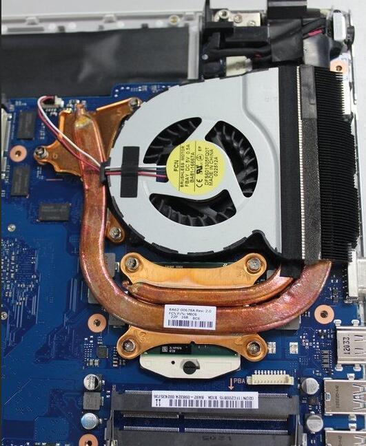 某品牌主流笔记本散热模块(图片来自百度贴吧)