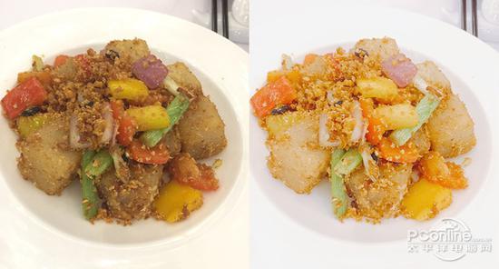 使用滤镜前后对比使用
