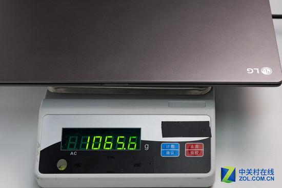 LG gram 重量实测