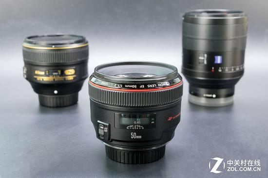 画质方面,佳能50mm F1.2与索尼50mm F1.4的表现要优于尼康