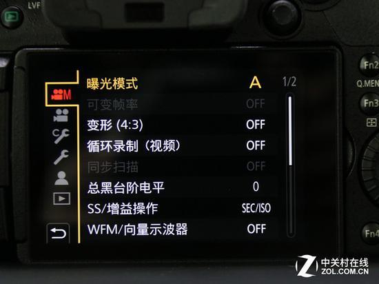 松下GH5具有很丰富的视频功能(点击查看相关测试)