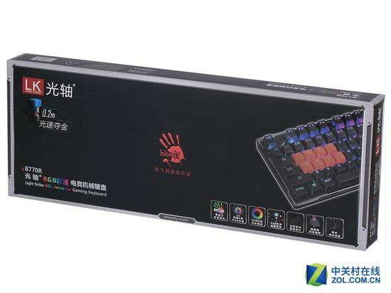 血手幽灵B770R 光轴二代 机械键盘 外包装展示