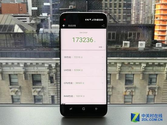 三星Galaxy S8跑分成绩超过17万