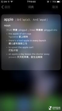 Spotlight查词功能