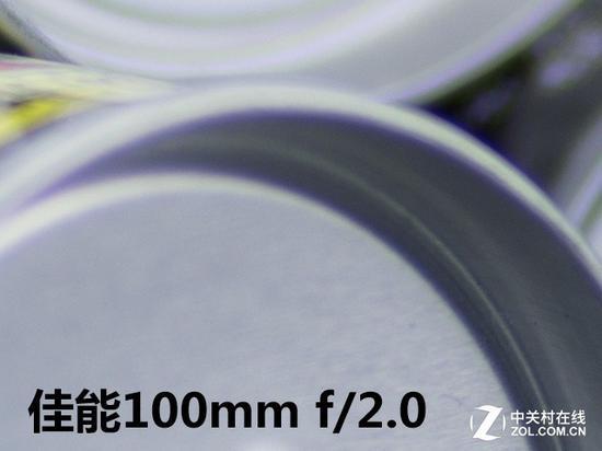 佳能100mm f/2.0下色散效果