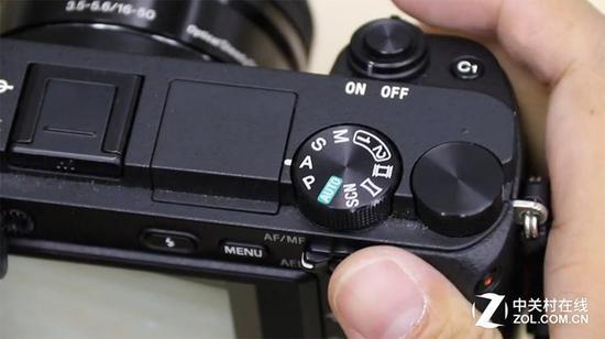 索尼A6300机顶操控区域展示