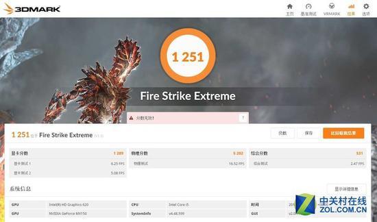 Fire Strike Extreme测试数据