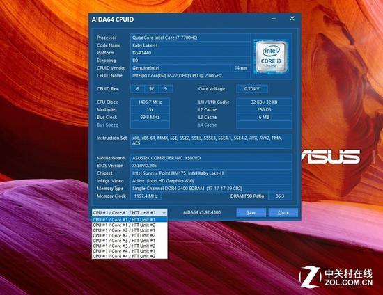 AIDA 64 CPUID