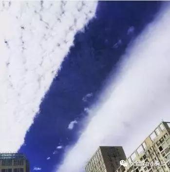 像把天空分两半似的“地震云”