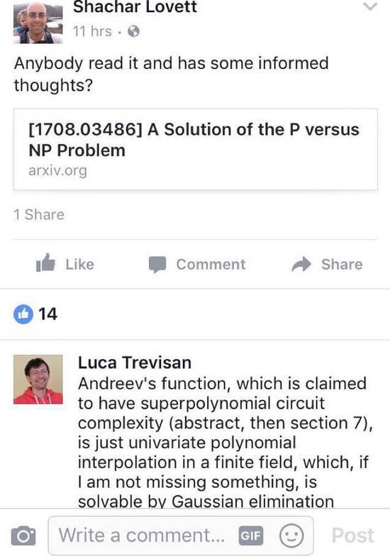 Luca Trevisan认为,Blum文中的证明不能成立
