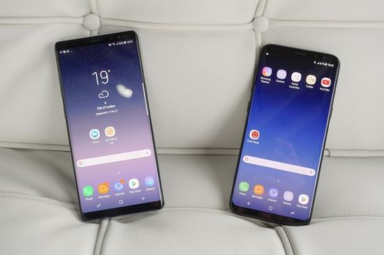 三星Note 8与三星S8在安全性上没有区别(图片引自CNET)