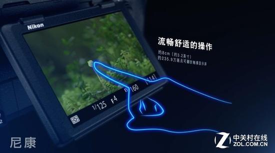 全功能触控屏让D850的操控更加简单